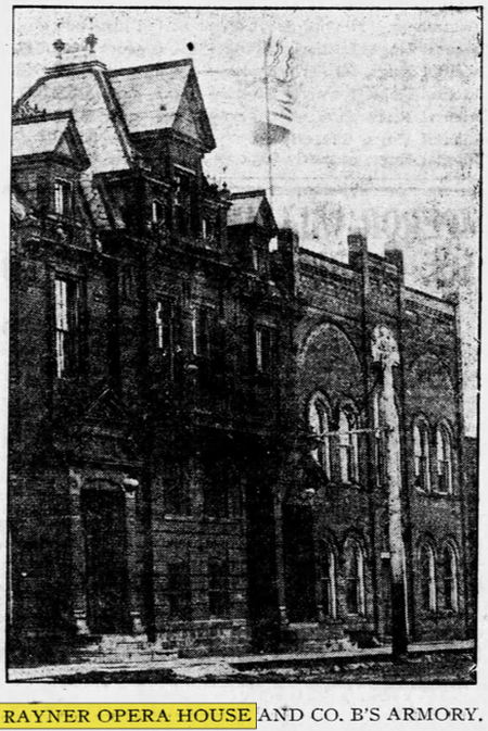 Farr Theatre (Rayner Opera House) - May 31 1903 News Photo (newer photo)